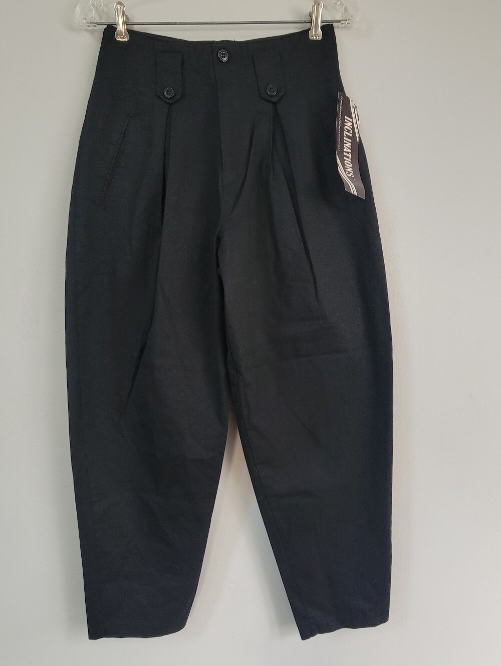 NWT VTG Inclinations Barrel Leg Cotton Trouser Women's Size 10 Office Old Money